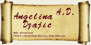 Angelina Džajić vizit kartica